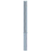 Barrier posts | Steel tube  108 x 2,9 mm | removable, with profile cylinder lock | hot-dip galvanized